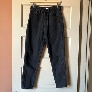 Dissh high rise straight leg washed black jeans | AU 8, US 4